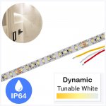 5m Tunable White Weatherproof LED Strip Light - LED Tape Light - IP64 - 12V / 24V