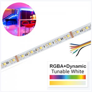 5m RGBA Tunable White LED Strip Light - Color-Changing LED Tape Light - 24V - IP20 - RGB+ACCT - 196.9in (16.40ft)