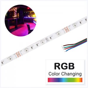 5m RGB LED Strip Light - Color-Changing LED Tape Light - 12V / 24V - IP20