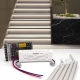 Intelligent Motion Sensor Stair Lighting Kit KMG-ALB3233, 60 Cm Length Warm White 3000K Aluminum LED Light Bar for Stairway