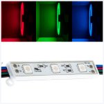 RGB LED Modules - Linear Modules with 3 SMD LEDs - 22 Lumens - 25-Pack / 100-Pack