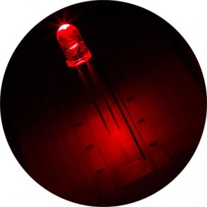 5mm Red LED - 645nm - T1 3/4 Through Hole LED w/ 15 Degree Viewing Angle