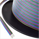 22 Gauge Wire - Four Conductor RGB Power Wire - Per Foot