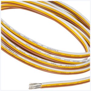 PVC Insulated 22 Gauge Wire - Three Conductor Power Wire - 22 AWG - 3 Wire - Per Foot