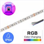 5m RGB Weatherproof LED Strip Light - Color-Changing LED Tape Light - IP64 - 12V / 24V