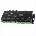 24-Channel LED DMX512 and RDM Digital Decoder and Master - 4 A/CH - Digital Display - 12-24 VDC