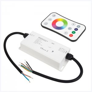 Waterproof 4 Channel Receiver with RGB/RGBW RF Remote - 5 Amps/Channel - DS-CO4-RGBW