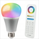 A19 MiBoxer RGB+Tunable White Smart LED Bulb - Hubless - 9W - 60W Equivalent - 850 Lumens - Optional RF Remote