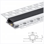 ALU-TW6913 Series Mounting Aluminum Drywall Channel Kit - Recessed Installation - For Strips Up To 20mm - 1m / 2m