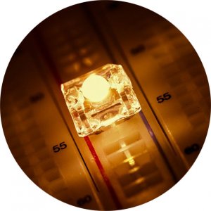 3mm Yellow High Flux LED - 590 nm - 70 Degree Viewing Angle - 3mm Yellow High Flux LED