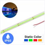 5m RGB Single-Color COB LED Strip Light - COB Series LED Tape Light - IP65 - 24V - Red / Green / Blue