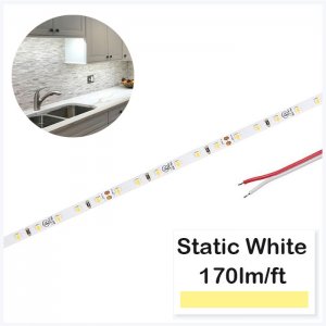 5m White LED Strip Light - Lux Series LED Tape Light - Ultra Narrow - 24V - IP20