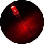 5mm Red LED - 631 nm - T1 3/4 LED w/ 15 Degree Viewing Angle