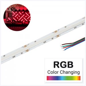 5m RGB COB LED Strip Light - COB Series LED Tape Light - 24V - IP20