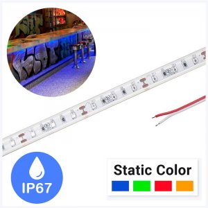 5m Single Color LED Strip Light - HighLight Series Tape Light - 12V / 24V - IP67 Waterproof